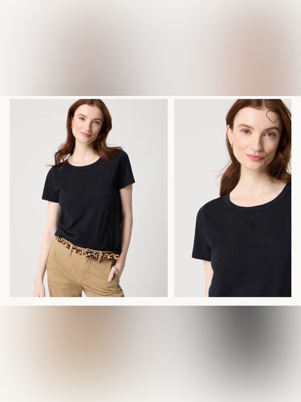 J.Crew Black Girlfriend Tee in XL #jcrew #basics. 100% cotton. - Picture 1 of 7